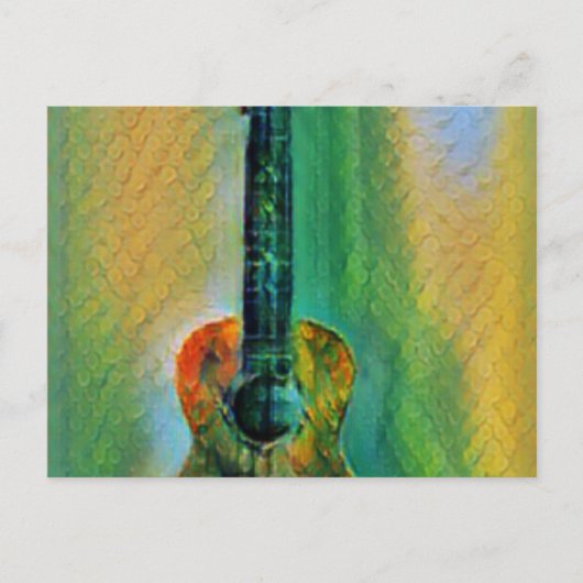 Cute Bass Guitar Briefkaart (Voorkant)