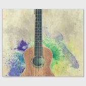 Cute Bass Guitar Cadeaupapier (Vlak)