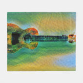 Cute Bass Guitar Fleece Deken (Voorkant (Horizontaal))