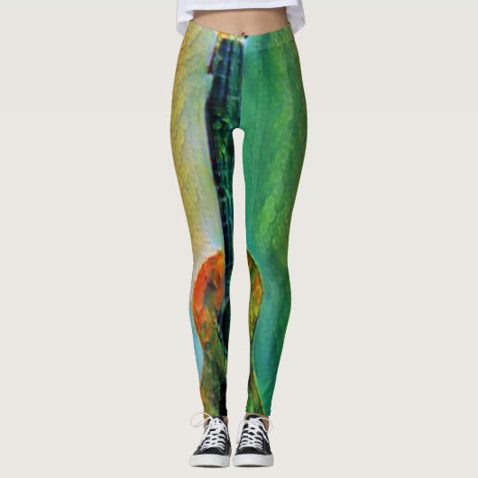 Cute Bass Guitar Leggings (Voorkant)