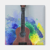 Cute Bass Guitar Magneet (Voorkant)