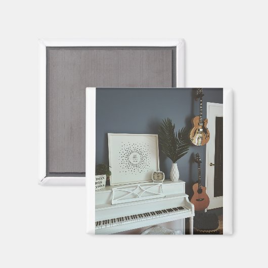 Cute Bass Guitar Magneet (Voorkant / Achterkant)