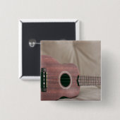 Cute Bass Guitar Vierkante Button 5,1 Cm (Voorkant /achterkant)