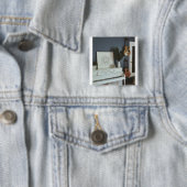 Cute Bass Guitar Vierkante Button 5,1 Cm (In situ)
