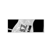 Cute Bass Guitar Zelfinktende Stempel (Design)