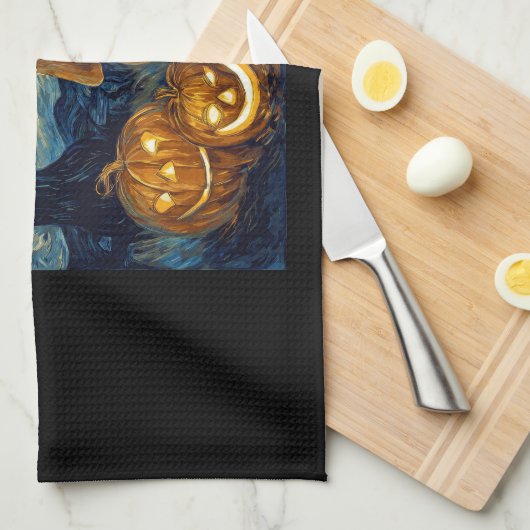 Cute Basset Hound Dog Halloween Jack O Lantern Pum Theedoek (Quarter Fold)