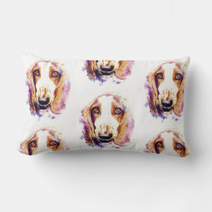 Cute Basset Hound Dog Head Face Puppy Kussen