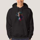 Cute Basset Hound Dog on Basset Hound 2 Hoodie (Voorkant)