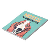 Cute Basset Hound Note Book Notitieblok (Linkerzijde)