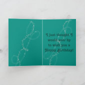 Cute Basset Hound op Funny Birthday Card Kaart (Binnen)