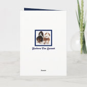 Cute Basset Hound op Funny Birthday Card Kaart (Achterkant)