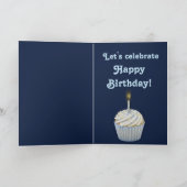 Cute Basset Hound op Funny Birthday Card Kaart (Binnen)