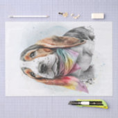 Cute Basset Hound Puppy Dog Tissuepapier (Craft)