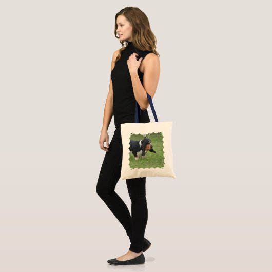 Cute Basset Hound Tote Bag (Voorkant (model))