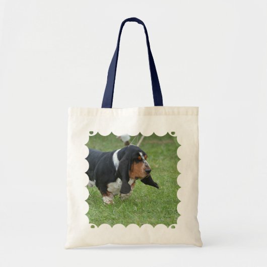 Cute Basset Hound Tote Bag (Voorkant)