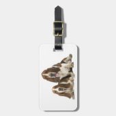 Cute Basset hounds Bagagelabel (Voorkant verticaal)