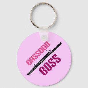 Cute Bassoon Boss Music Gift Sleutelhanger