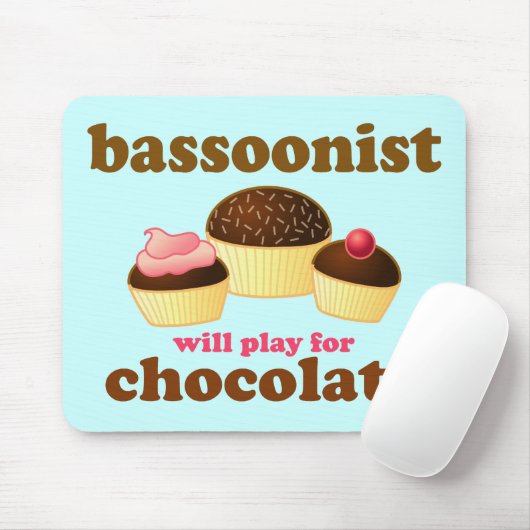 Cute Bassoon Mousepad Muismat (Met muis)