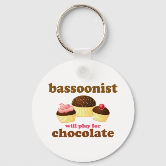 Cute Bassoon Sleutelhanger (Voorkant)