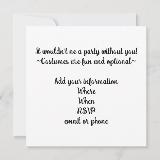 Cute Bat and Full Moon Halloween Kaart (Achterkant)