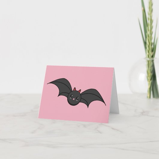 Cute Bat Bedankkaart (Voorkant)