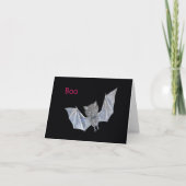Cute Bat Boo Funny Schattige Bat Halloween Kaart (Voorkant)