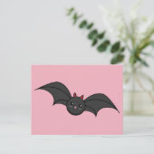 Cute Bat Feestdagenkaart (Staand voorkant)