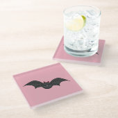 Cute Bat Glazen Onderzetter (Schuin)