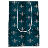 Cute Bat Halloween Medium Cadeauzakje (Achterkant)