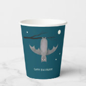 Cute Bat Halloween Papieren Bekers (Achterkant)