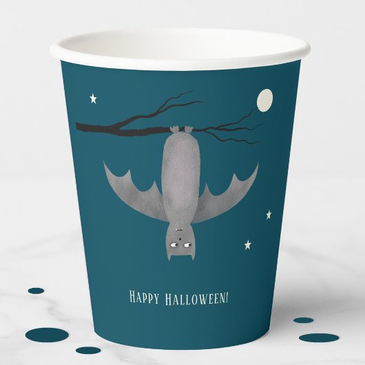 Cute Bat Halloween Papieren Bekers