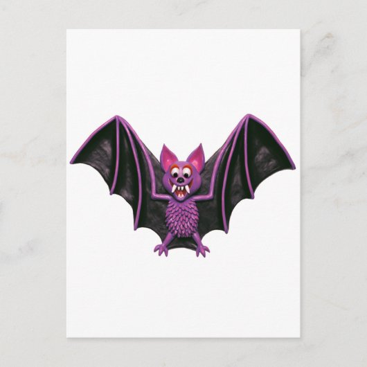 Cute Bat Halloween Party Briefkaart (Voorkant)