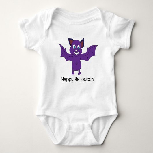 Cute Bat Halloween Romper (Voorkant)