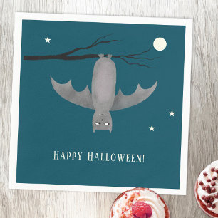 Cute Bat Halloween Servet