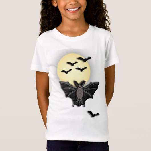 Cute Bat Halloween T-shirt (Voorkant)
