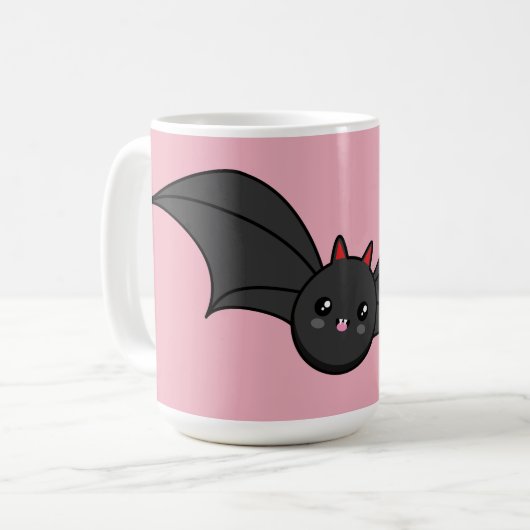 Cute Bat Koffiemok (Voorkant links)