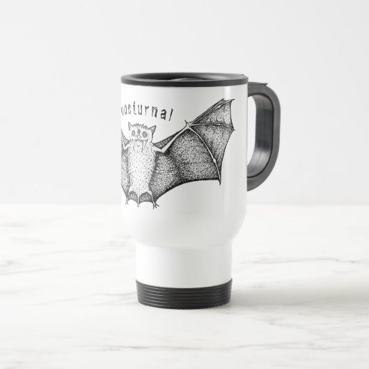 Cute bat noctura reisbeker (Voorkant rechts)