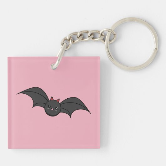 Cute Bat Sleutelhanger (Achterkant)