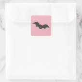 Cute Bat Vierkante Sticker (Tas)