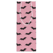 Cute Bat Wijn Cadeautas (Achterkant)