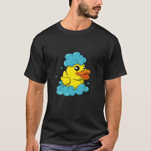 Cute Bath Duck Funny Soap Maker T-shirt (Voorkant)