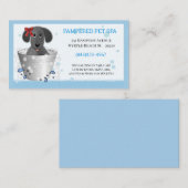 Cute Bathtub Pet Groomer Visitekaartje (Voorkant / Achterkant)