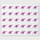 Cute Battastic Pink Bat. Cadeaupapier (Vlak)
