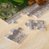 Cute Bavarian Mountain Hound Puppies met bloemen Legpuzzel (Zijkant)