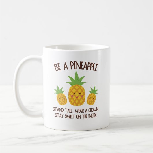 Cute be a Pineappel Koffiemok (Links)