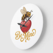 Cute Be Mine Honeycomb Grote Klok (Hoek)