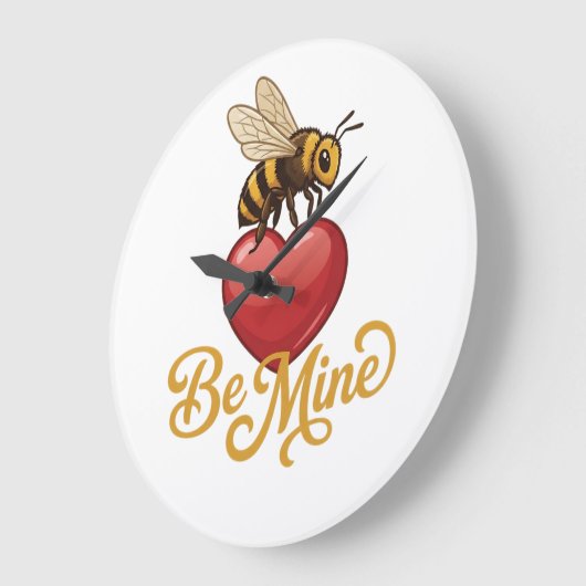 Cute Be Mine Honeycomb  Grote Klok (Hoek)