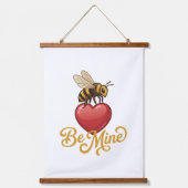 Cute Be Mine Honeycomb Hangend Wandkleed (Voorkant)