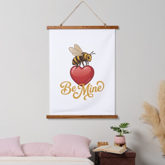 Cute Be Mine Honeycomb Hangend Wandkleed (Slaapkamer)