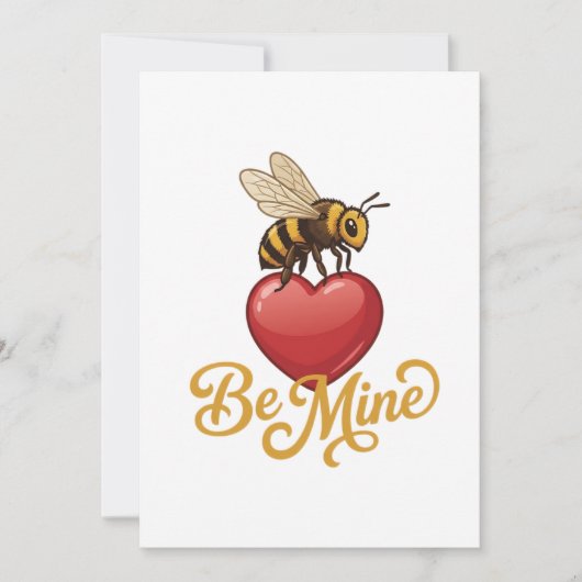 Cute Be Mine Honeycomb Kaart (Voorkant)